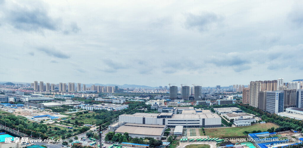 城市俯瞰景观图