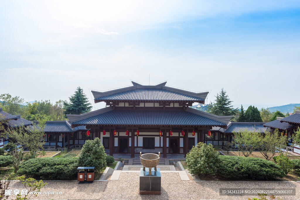 中式古建筑庭院景观