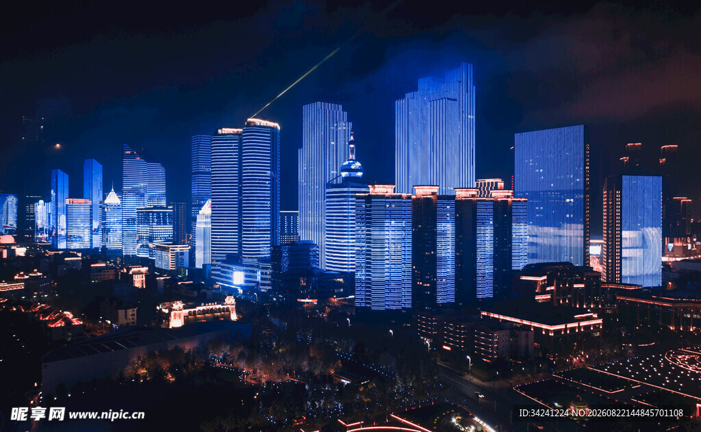 城市璀璨夜景