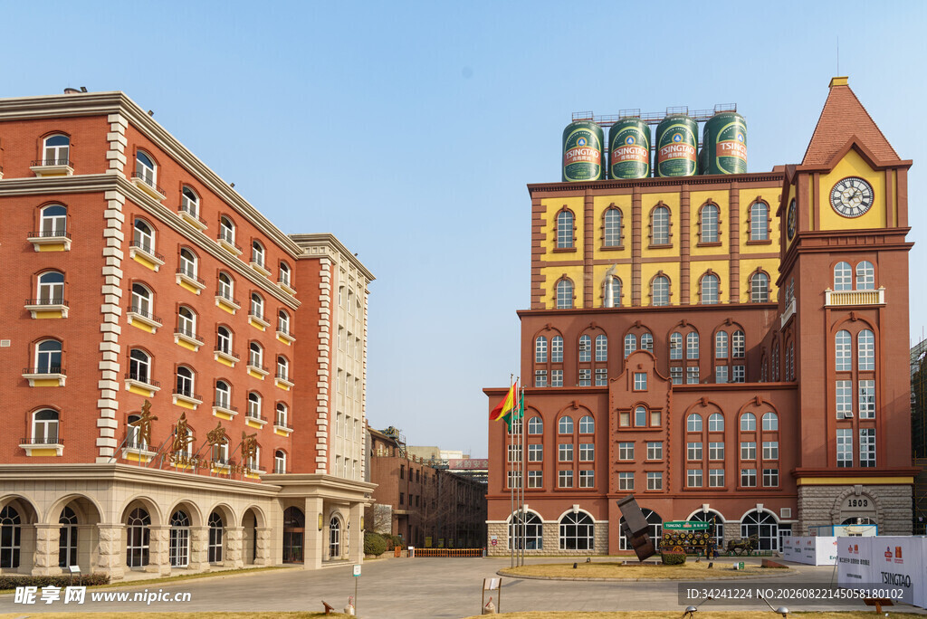 欧式风格建筑群景观