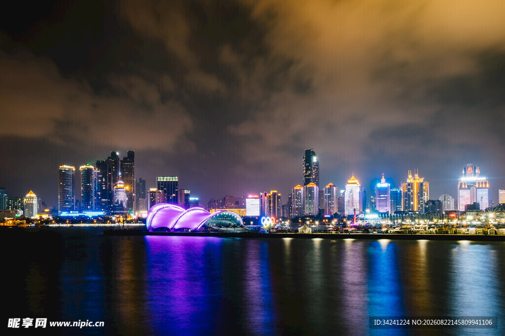 璀璨都市夜景绚丽灯光秀