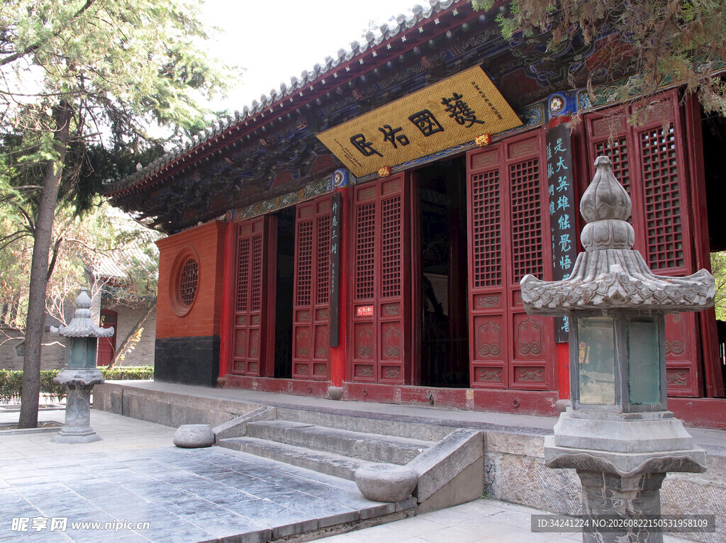 中式古建庙宇景观