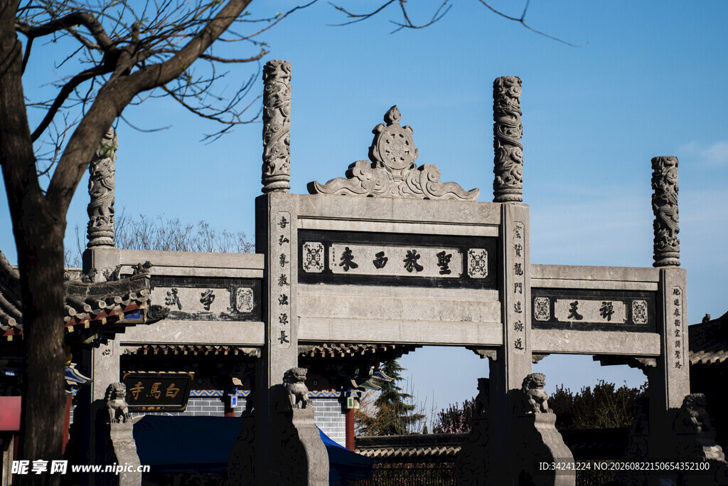 古典牌坊建筑景观