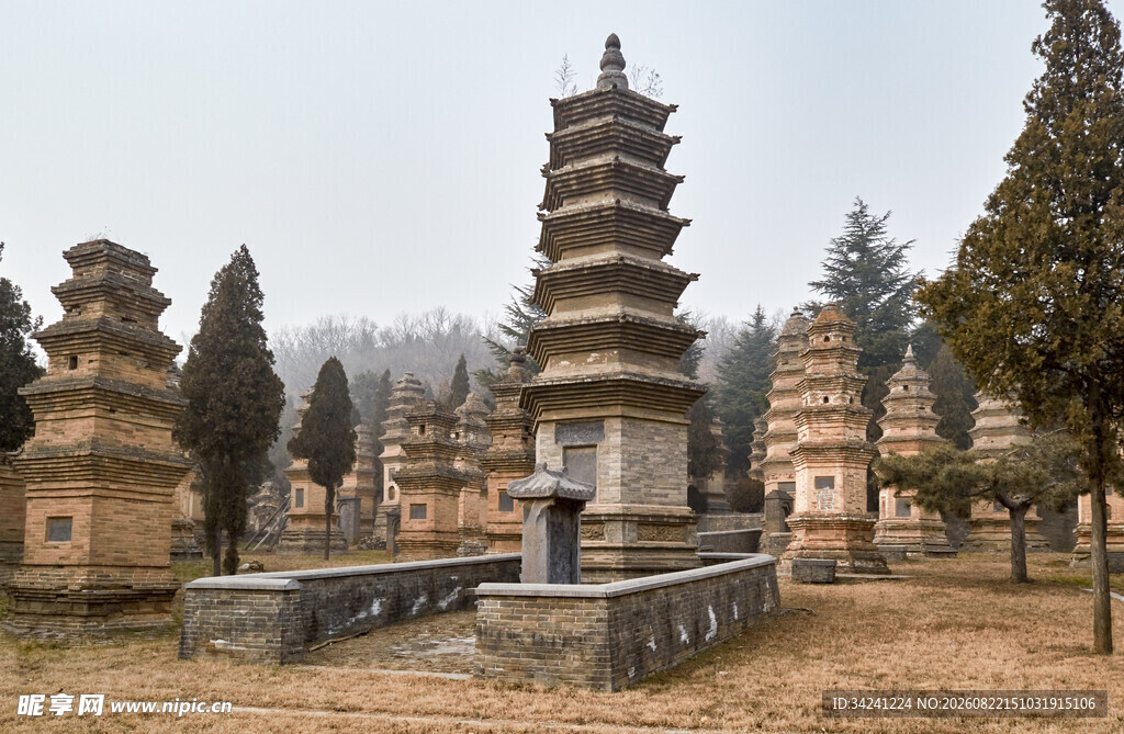 少林寺塔林景观