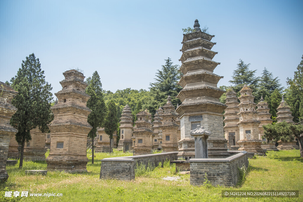 少林寺塔林古建筑景观