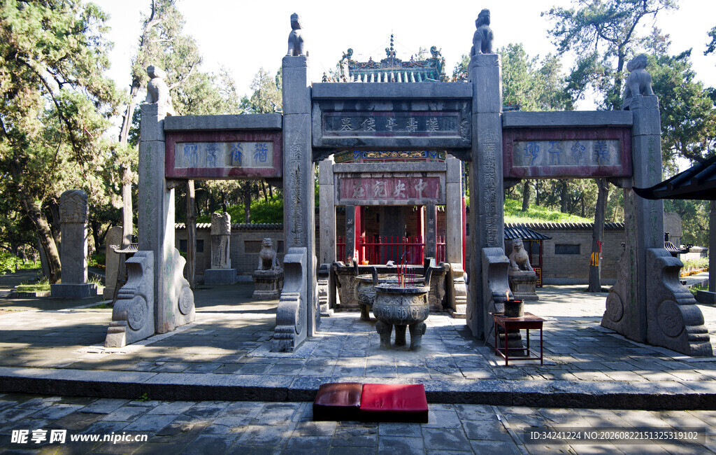 中式古典牌坊建筑景观