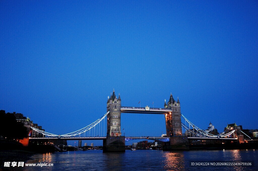 伦敦塔桥夜景