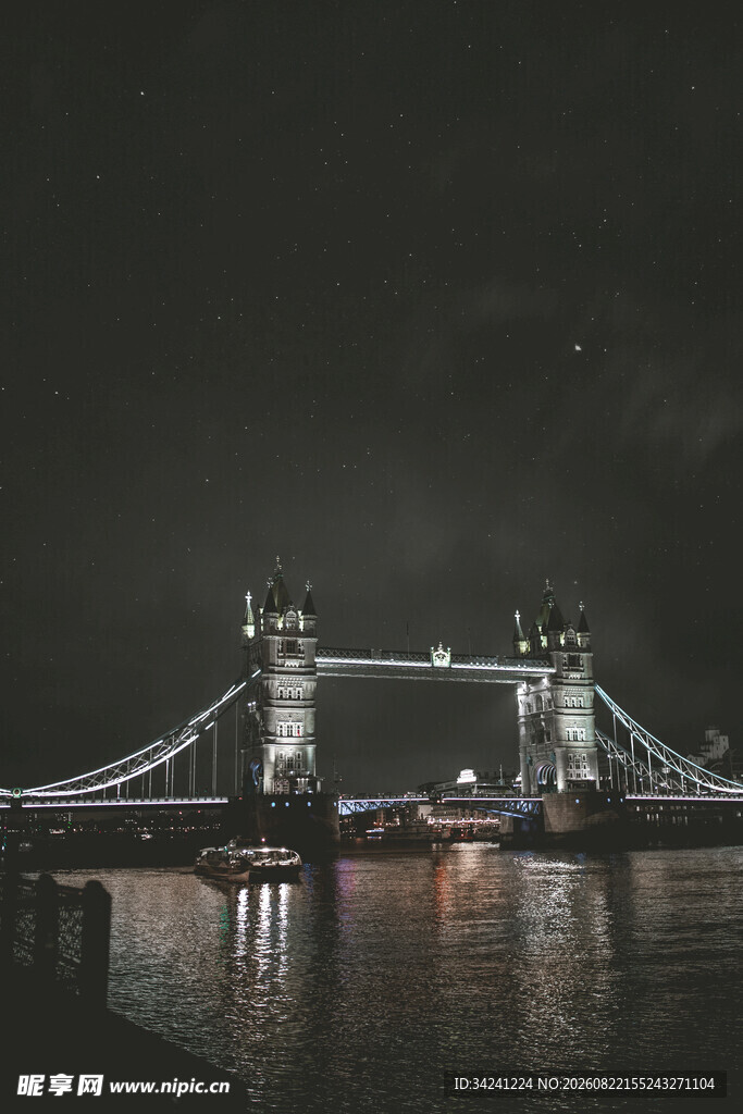 伦敦塔桥夜景