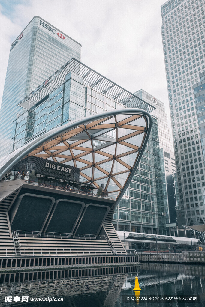 现代城市中的独特建筑景观