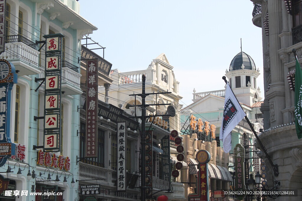 老上海街景建筑风貌