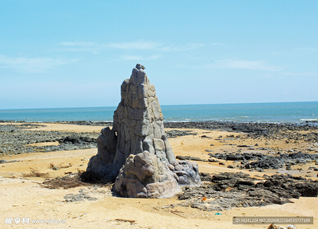 海边独特岩石景观