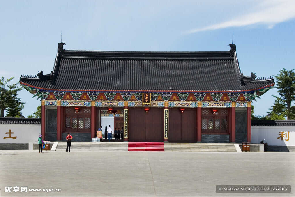 中式传统庙宇建筑景观