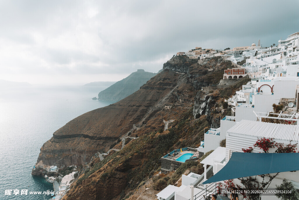 圣托里尼海岸美丽景致