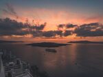 海上壮丽日落美景