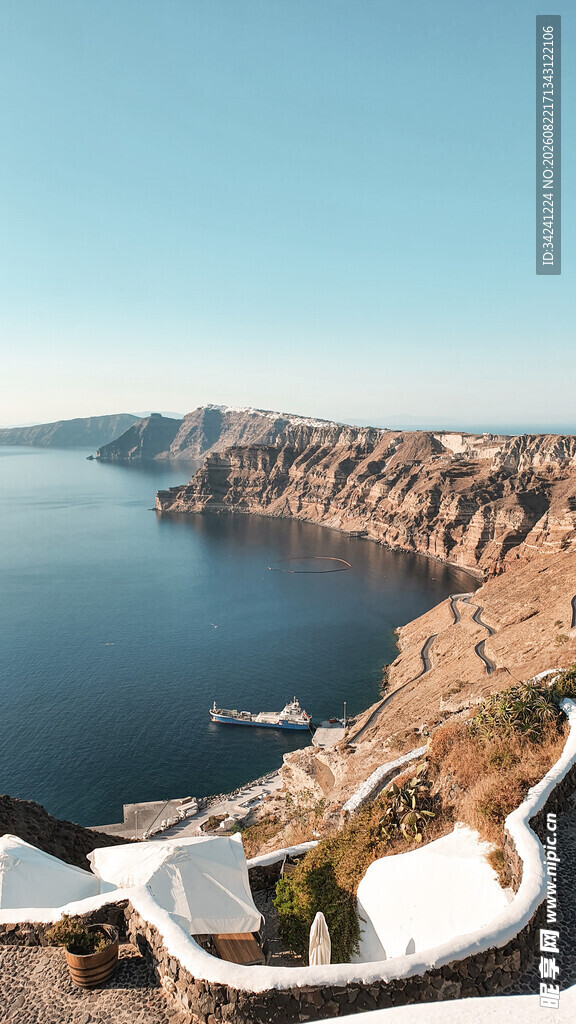 圣托里尼美丽海景风光