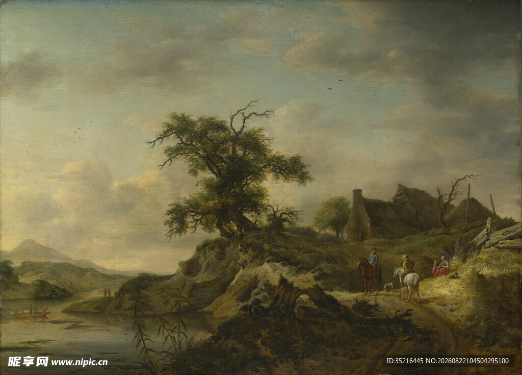 田园风景油画