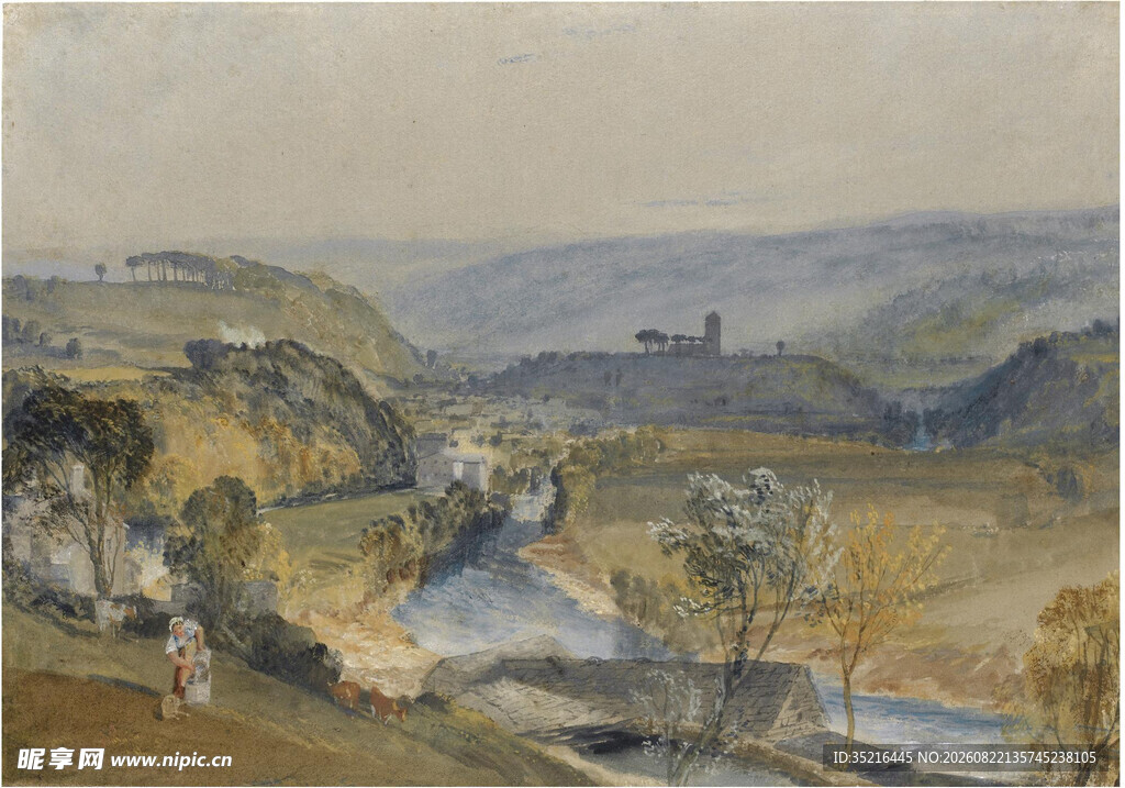田园风景油画