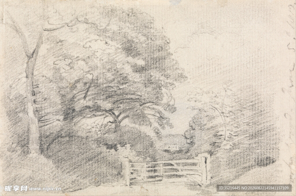 乡村风景素描