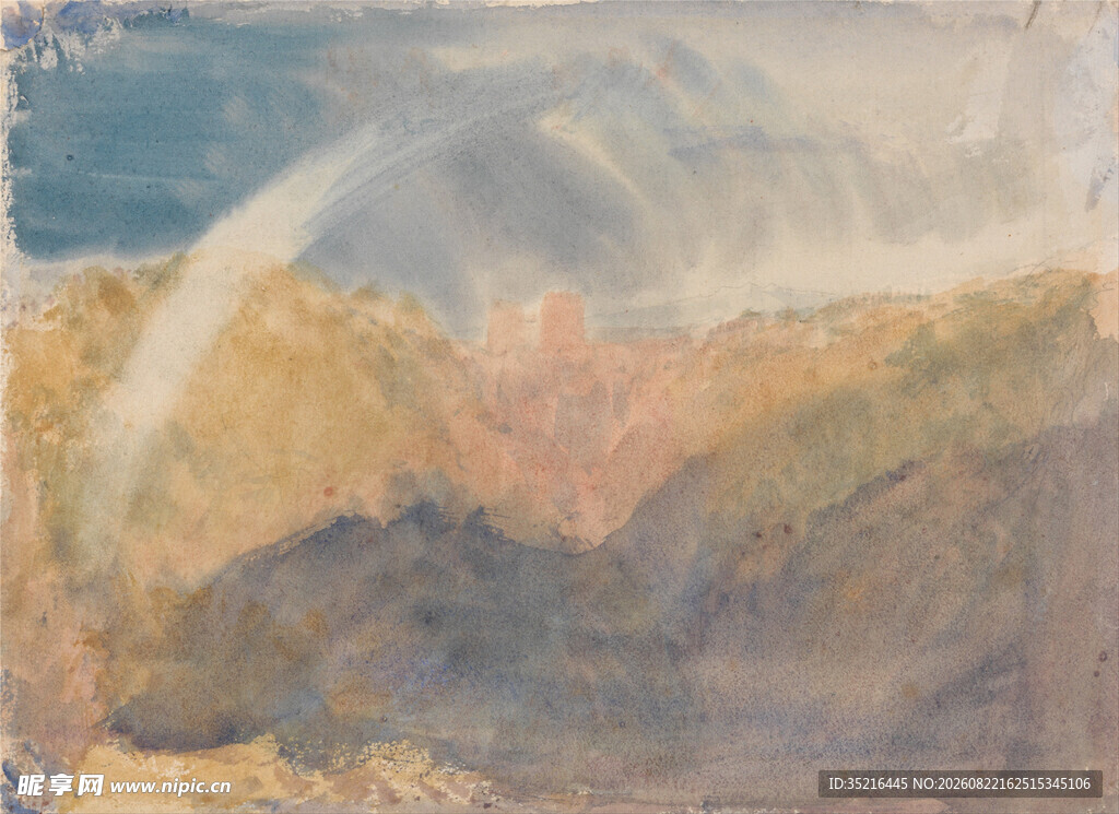 抽象风景绘画艺术作品