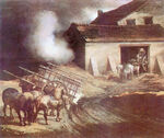 乡村马群与劳作场景