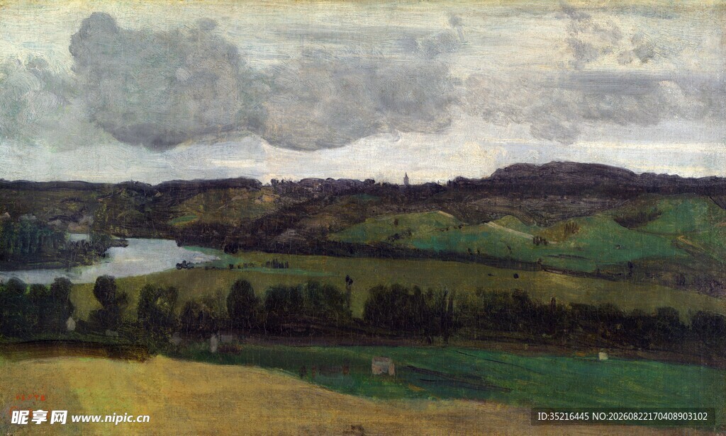 田园风景油画