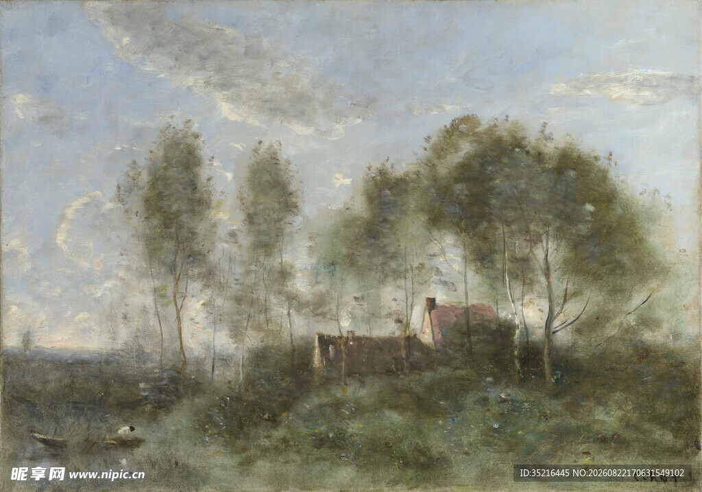 乡村风景油画