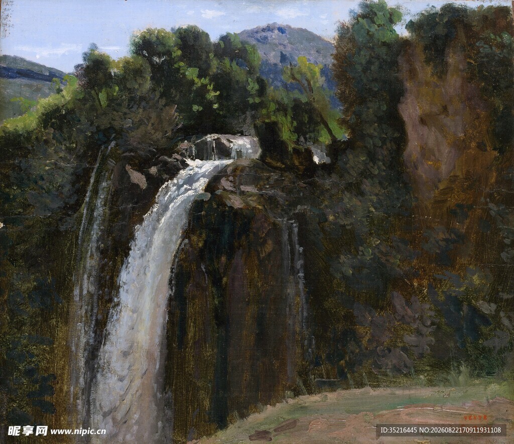 山间瀑布景观