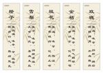 中草药药性标牌