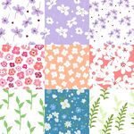 碎花拼贴底纹