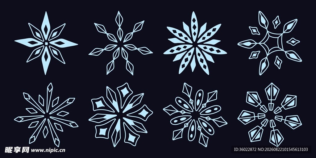 雪花图案合集