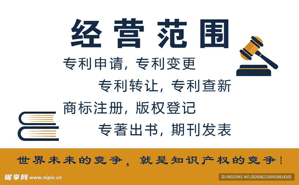 知识产权名片 正反