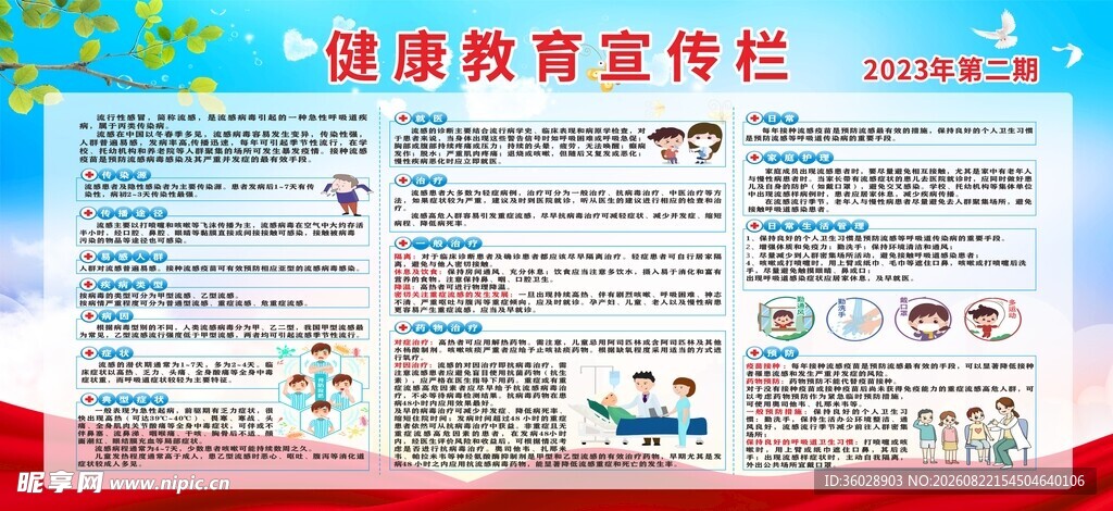 健康教育宣传栏展示