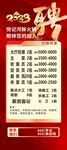 招聘展架海报