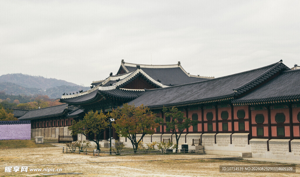 韩国传统宫殿建筑景观