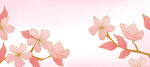 粉色樱花枝背景图