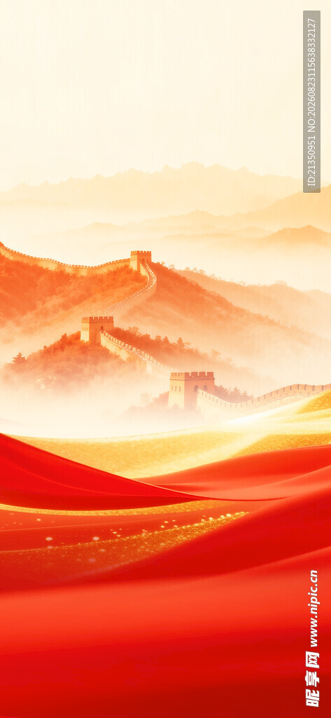 红色背景
