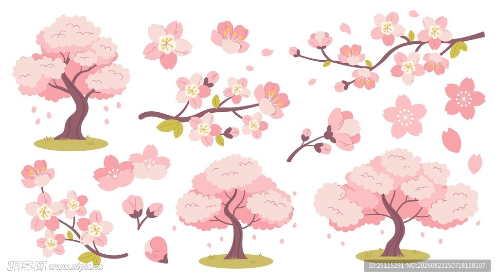 樱花素材合集
