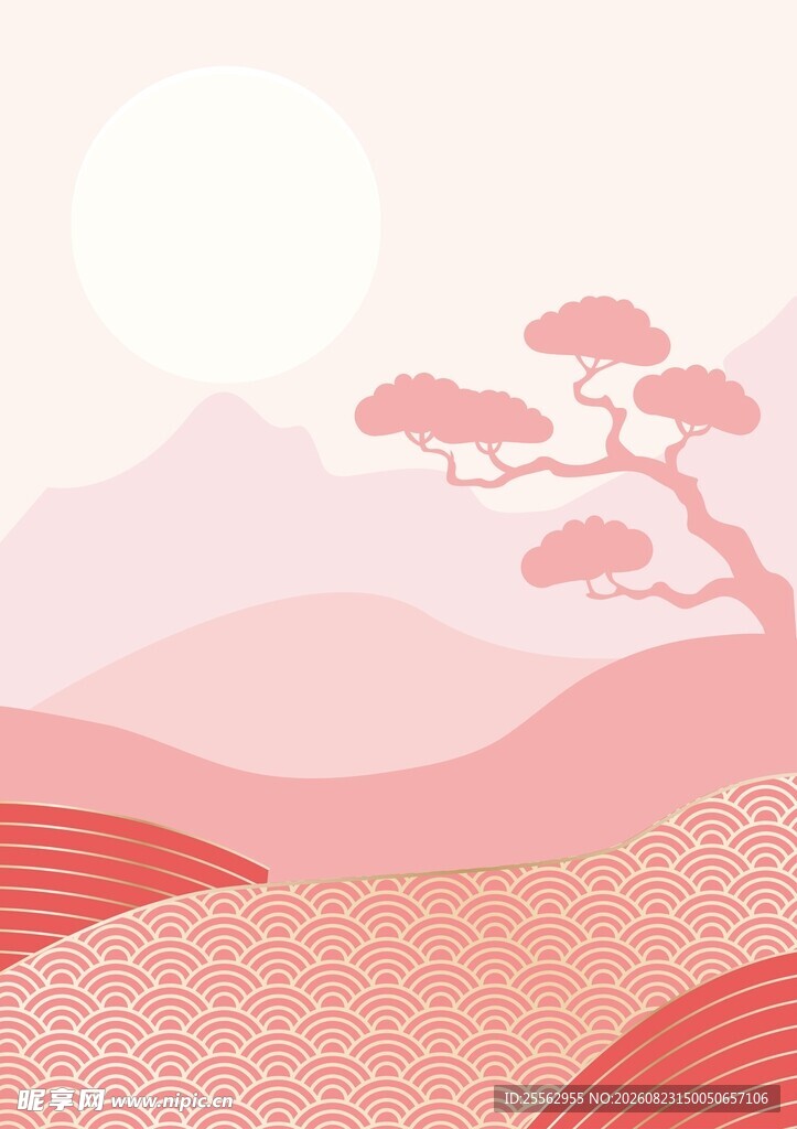 国风山水海报