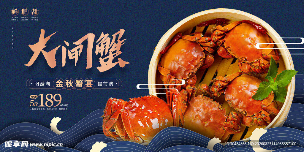 大闸蟹海报