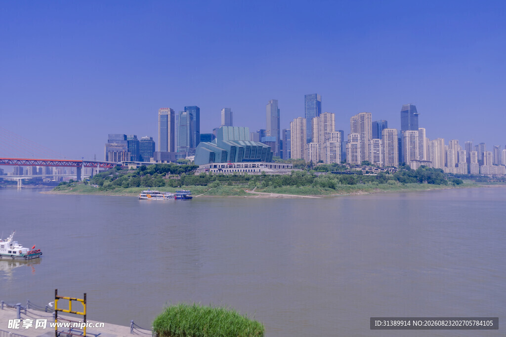 重庆城市江畔风光美景