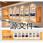 校园文化展示墙  源文件可编辑