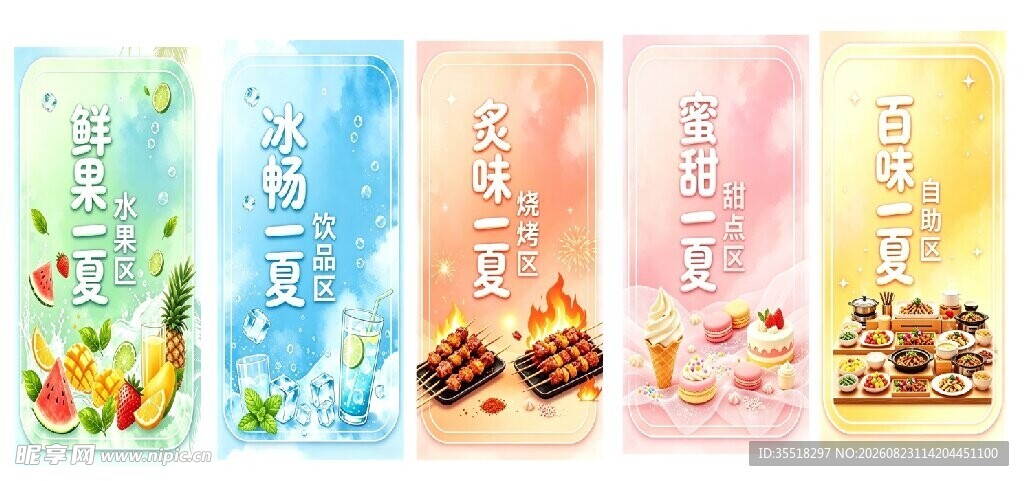多彩零食包装展示