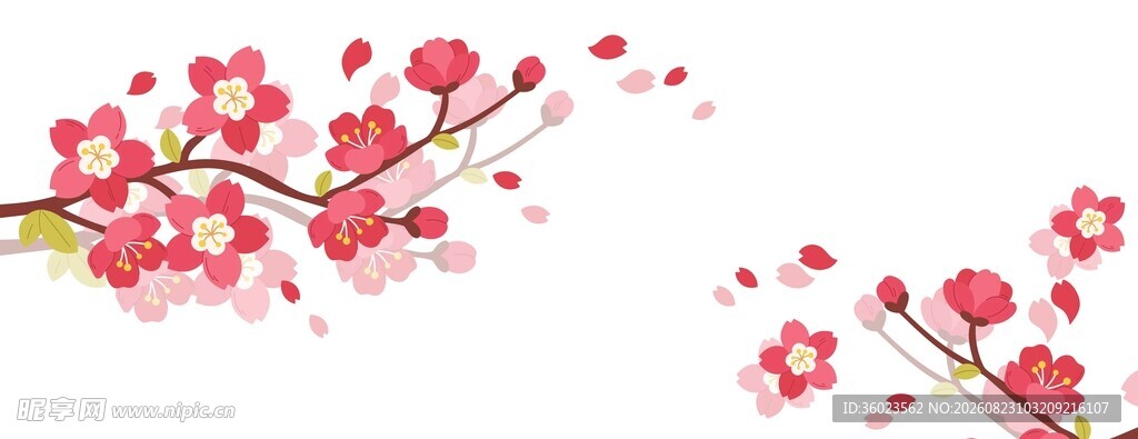 樱花装饰背景