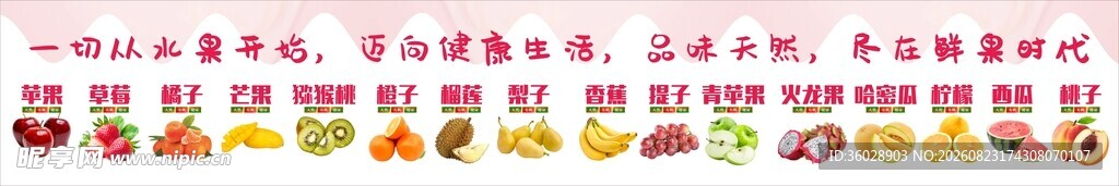 水果店海报灯箱