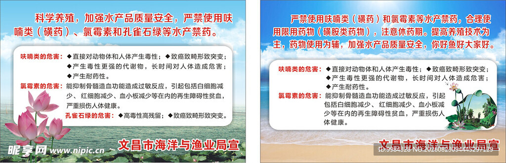 渔业养殖安全宣传栏