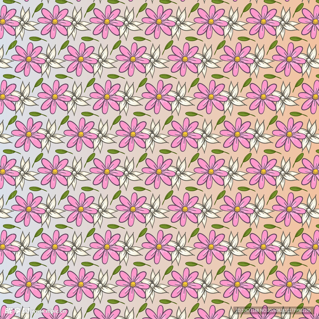 粉色花卉图案纹理