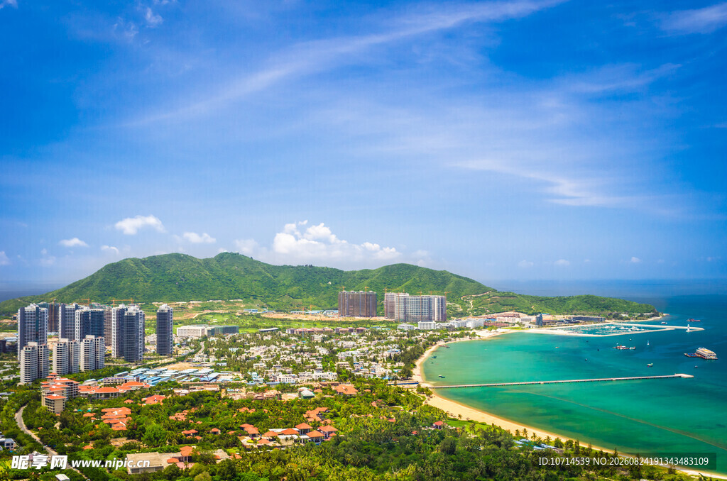 美丽海滨城市风光