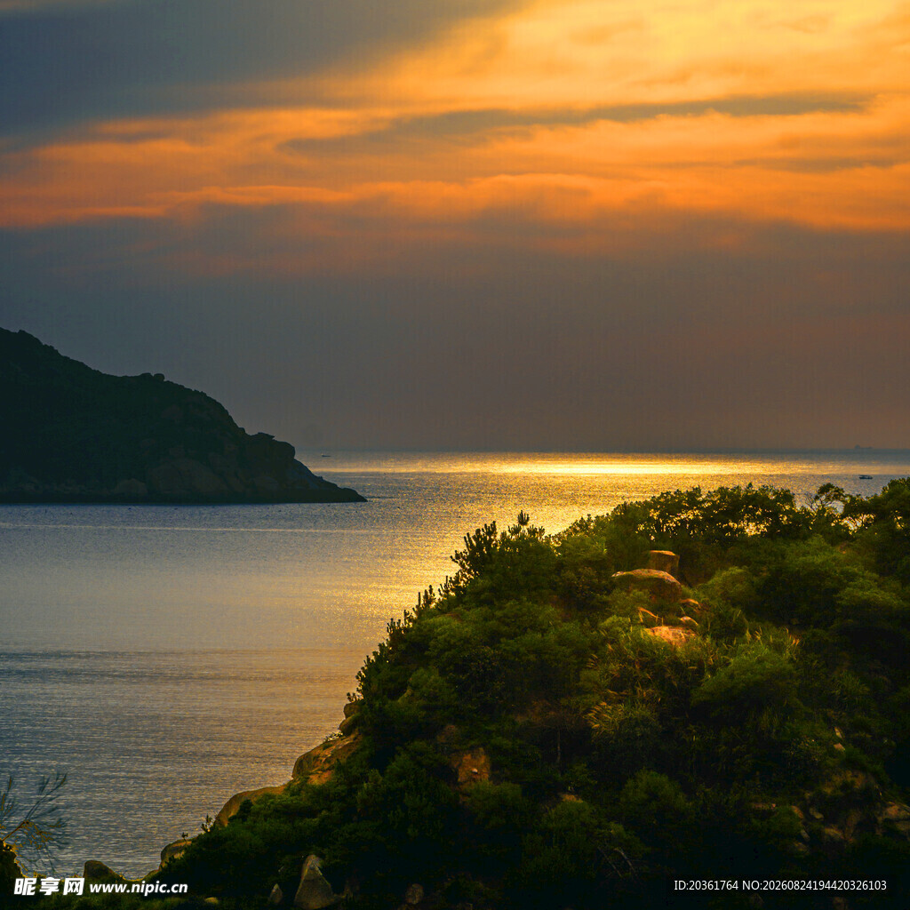 海边日落美景