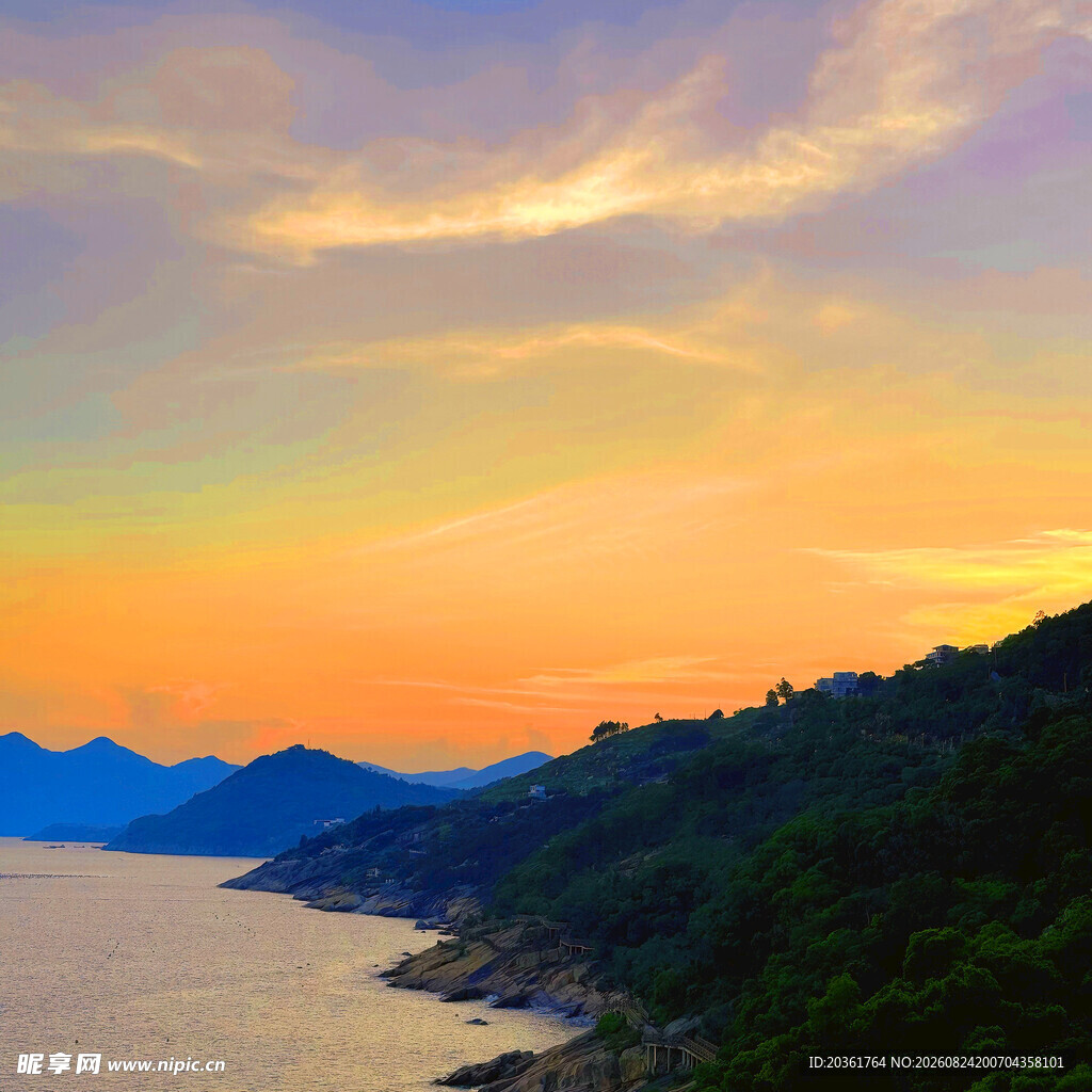 海边黄昏美景