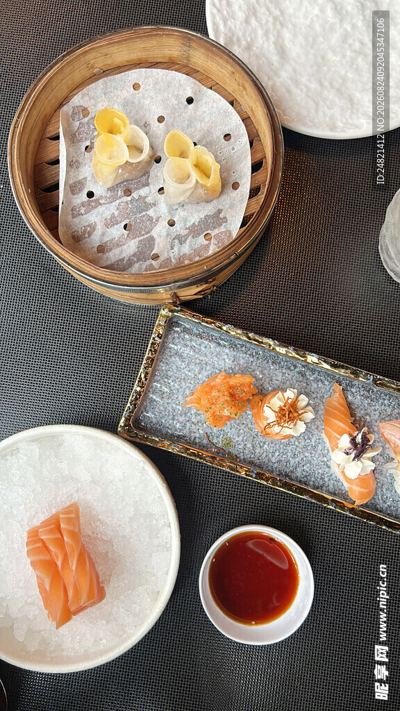 多样中式点心美食展示
